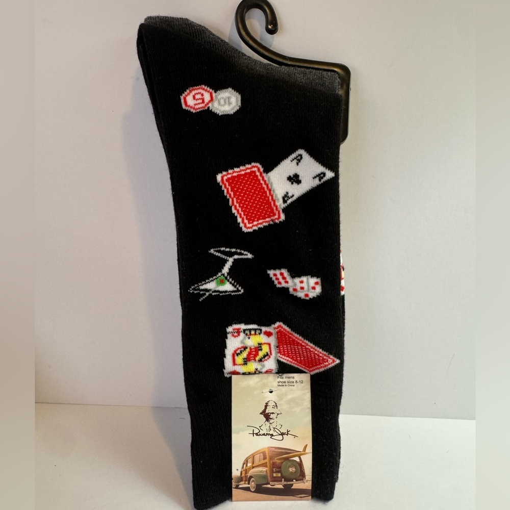 Panama Jack Men’s Playing Card Pattern Sock Set of 2